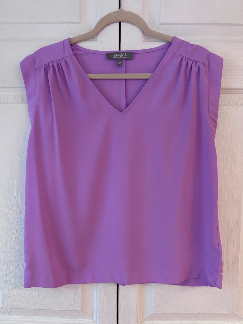 Marled Reunited Clothing Purple Raspberry Sleeveless Top Size S